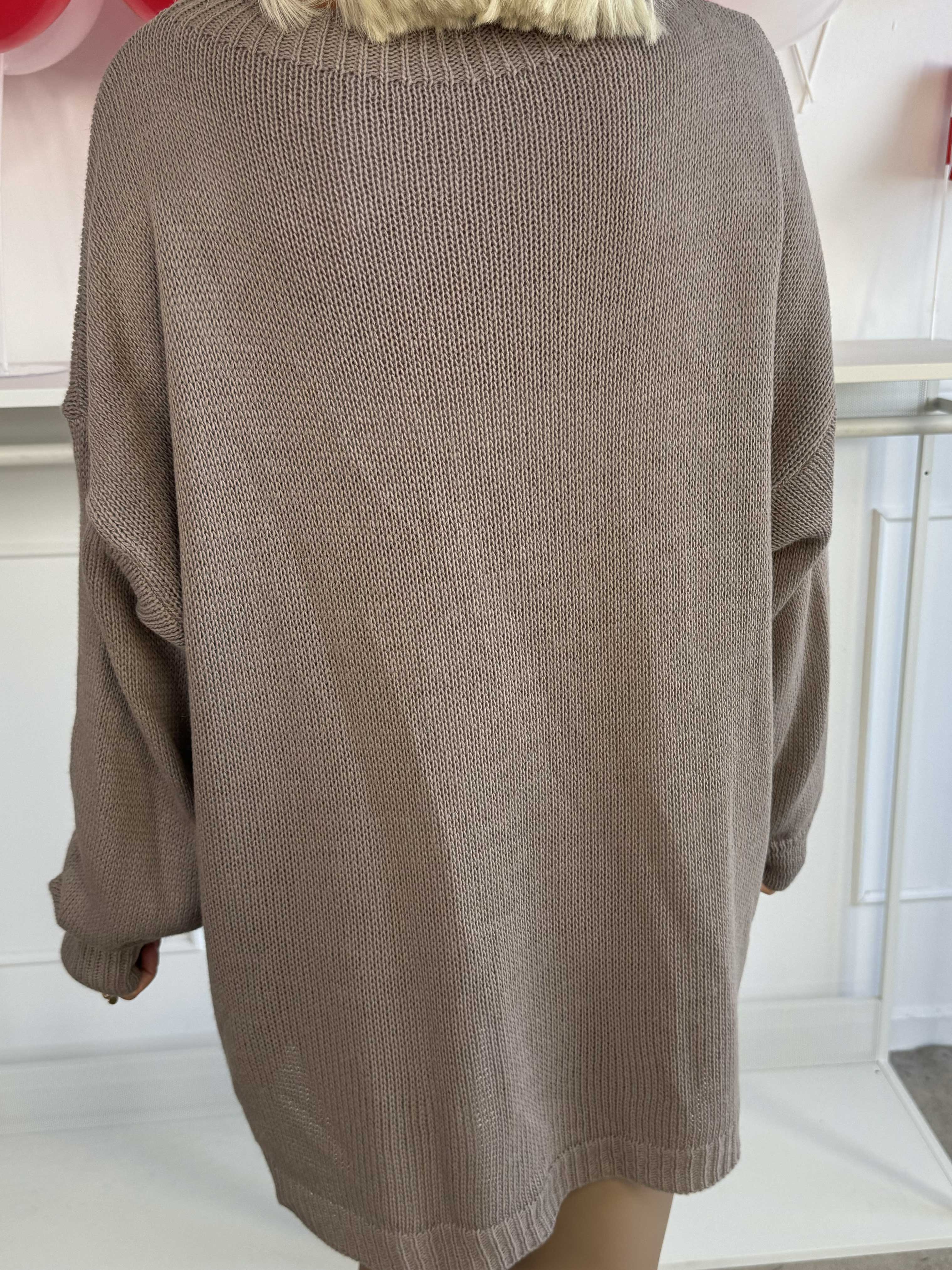 Rock - Stickad blus med stjärnor i guldtrådar